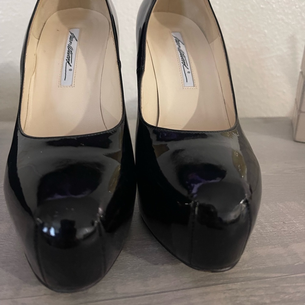 Brian Atwood Black Patent Leather Pumps